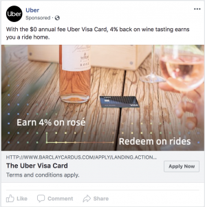 Uber Facebook Ad, Rose